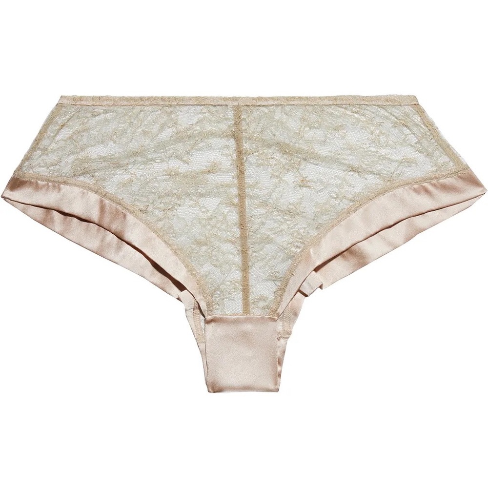 BN, delicate silk & Chantilly lace underwear.